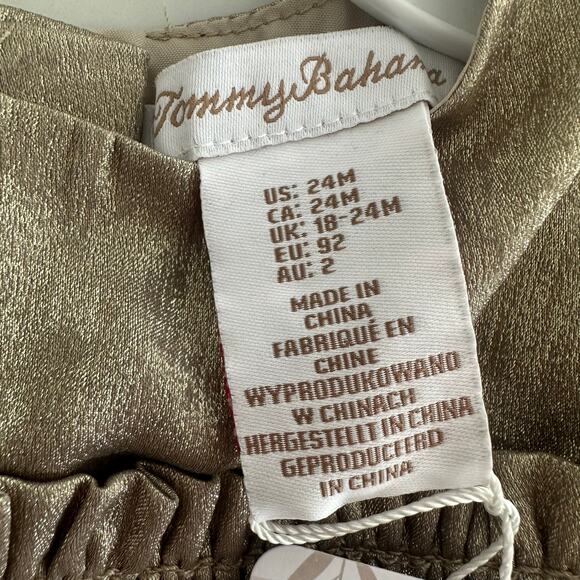 NWT Tommy Bahama Kids 3 Piece Dress, Tights and Bow Set Size 24 Months - Picture 6 of 8